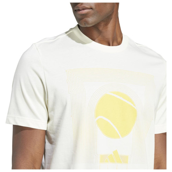 Adidas Ανδρική κοντομάνικη μπλούζα Aeroready Tennis Arc De Ball Graphic Tee Adidas Ανδρική κοντομάνικη μπλούζα Aeroready Tennis Arc De Ball Graphic Tee
